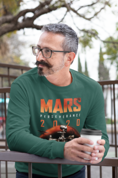 Camiseta Manga Longa - Unissex - Rover Perseverance da Missão Mars 2020 - Modelo 1 na internet