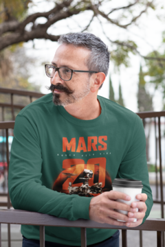 Camiseta Manga Longa - Unissex - Rover Perseverance da Missão Mars 2020 - Modelo 2