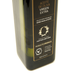 Aceite de Oliva Orgánico PETRUS. Extra Virgen x 500 cc - comprar online