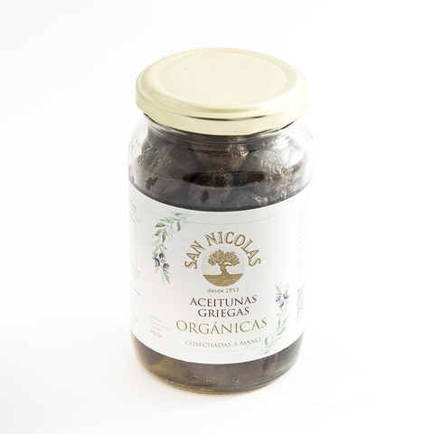 Aceitunas Negras Orgánicas "San Nicolás" x 250 gr