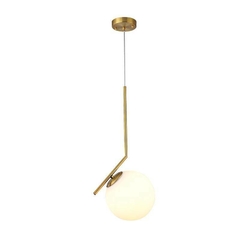 PENDENTE GLOBE Ø25CM 1*E27 DOURADO NORDECOR 2249