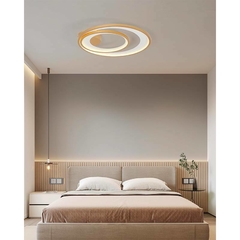 Imagem do PLAFON LED ZAHAL DUO Ø62CM 54W 3000K DOURADO FOSCO NORDECOR 2515