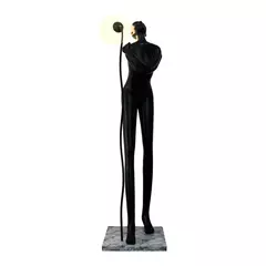 LUMINARIA DE CHAO RIPLEY 180CM 1X E27 BIVOLT PRETO SKYLIGHT SKY 3089CL-PT - comprar online