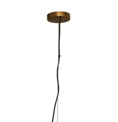 PENDENTE CAJU BRONZE E CONHAQUE (D)30CM (A)40CM 1XE27 40W - RZ001S Bella - Martan Lustres