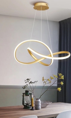 PENDENTE LED STRIP INFINITO DOURADO 50CM X 20CM 36W 3000K SKY 3017 DO - SKYLIGHT na internet