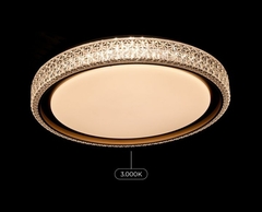 PLAFON LED RED. KENLE 50CM 36W 3000K/4000K/6.5000K C/ CONTROLE MEMORIA DOURADO NORDECOR 2665 - loja online