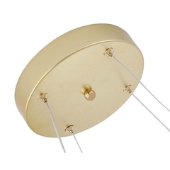 PENDENTE LED MUSI 40W DOURADO FOSCO NORDECOR 2239 - Martan Lustres