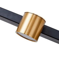 PENDENTE LED PAIKA 24W 3000K DOURADO E PRETO NORDECOR 2443 - comprar online