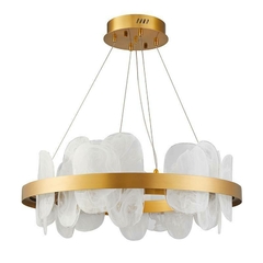 PENDENTE LED BLOE 65CM 50W 3000K DOURADO FOSCO NORDECOR 2777