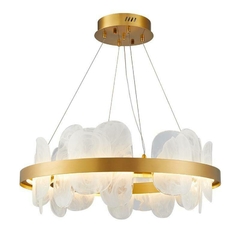 PENDENTE LED BLOE 65CM 50W 3000K DOURADO FOSCO NORDECOR 2777 - comprar online