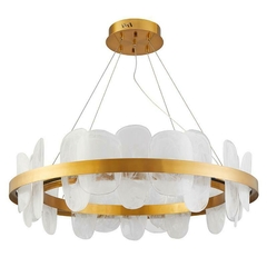 PENDENTE LED BLOE 82CM 70W 3000K DOURADO FOSCO NORDECOR 2778