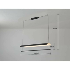 Pendente Led ISI Preto 30W 3000K Nordecor 2522 - Martan Lustres