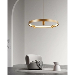 PENDENTE LED LILLA Ø60CM C/3M 3*3W+39W 3000K OURO FOSCO - NORDECOR 2540