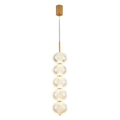 PENDENTE LED LUSE 35W 3000K OURO CHAMPAGNE NORDECOR 2797 - comprar online
