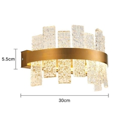 Imagem do ARANDELA LED LOWY 12W 3000K DOURADO BRILHO NORDECOR 2765