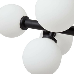 PENDENTE DORNAN JABUTICABA PRETO 16 GLOBOS LEITOSO - NORDECOR 2423 na internet