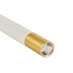 PENDENTE LED ADAN Ø6CMx40CM 5W 3000K BRANCO E DOURADO NORDECOR 2317 na internet