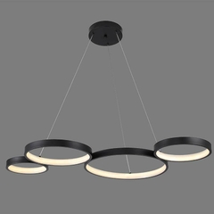 PENDENTE LED CLER 57W 3000K PRETO NORDECOR 2377 - comprar online