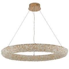 PENDENTE LED JOU CIR 80CM 60W 3000K DOURADO BRILHONORDECOR 2772