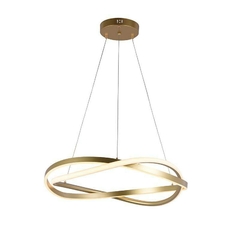 PENDENTE LED EUNI ODI 60CM 58W 3000K DOURADO FOSCO NORDECOR 2874 - comprar online