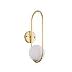 ARANDELA WAHA E27 20CM DOURADO NORDECOR 2284