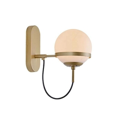 KIT 02 ARANDELAS KORI E27 15CM DOURADO NORDECOR 2287 - comprar online