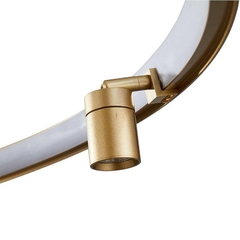 PENDENTE LED LILLA Ø80CM C/3M 5*3W+37W 3000K OURO FOSCO - NORDECOR 2542 - Martan Lustres