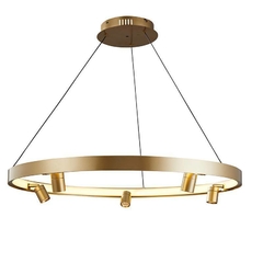 PENDENTE LED LILLA Ø80CM C/3M 5*3W+37W 3000K OURO FOSCO - NORDECOR 2542 - comprar online