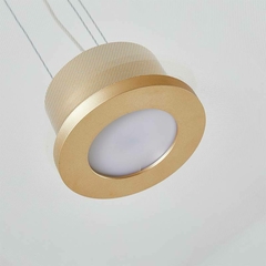 PENDENTE LED ADINI 14W 3000K DOURADO FOSCO NORDECOR 2496 - loja online