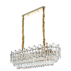 PENDENTE CRISTAL KOINE ON 26* 80CM 12*E14 OURO BRILHO NORDECOR 2910 - comprar online