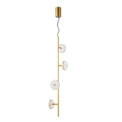 PENDENTE LED BAROK FALL 64W 3000K DOURADO NORDECOR 2060