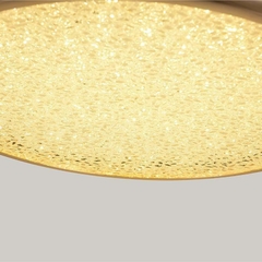 PLAFON LED ZOVA METAL OURO BRILHO E ACRILICO 47CM 35W 3000K NORDECOR 2744 - loja online