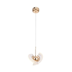 KIT 02 PENDENTE LED GOUD Ø18CM 4W 3000K DOURADO BRILHO NORDECOR 2415 - Martan Lustres