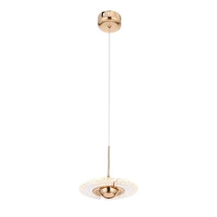 KIT 02 PENDENTE LED GOUD Ø18CM 4W 3000K DOURADO BRILHO NORDECOR 2415 na internet