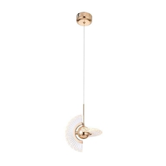 KIT 02 PENDENTE LED GOUD Ø18CM 4W 3000K DOURADO BRILHO NORDECOR 2415