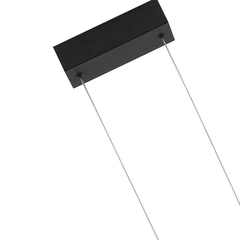 PENDENTE LED LIRE CRISTAL 58 W 3000k PRETO Nordecor 2322 - loja online