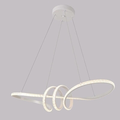 PENDENTE LED BIE CRISTAL 45 W 3000k BRANCO Nordecor 2324 na internet