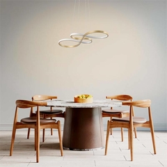 Imagem do PENDENTE LED RANU INFINITO 35W 3000K DOURADO NORDECOR 2188