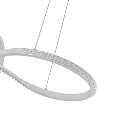 PENDENTE LED BIE CRISTAL 45 W 3000k BRANCO Nordecor 2324 - loja online