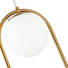 PENDENTE GLOBO RING DUO Ø20CM 2*E27 DOURADO NORDECOR 2105 - loja online