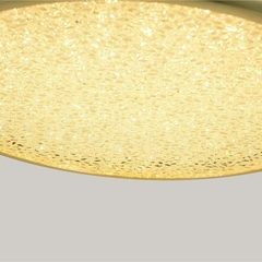 PLAFON LED ZOVA METAL OURO BRILHO E ACRILICO 58CM 50W 3000K NORDECOR 2745 - comprar online