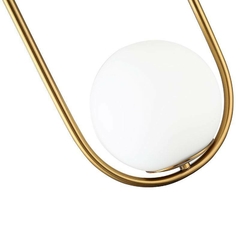 Imagem do PENDENTE GLOBO RING DUO Ø20CM 2*E27 DOURADO NORDECOR 2105