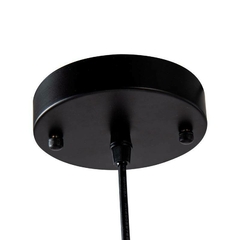 Kit 02 PENDENTE GLOBE SIT Ø20X40CM VIDRO E METAL PRETO NORDECOR 2019 - loja online