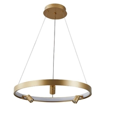 PENDENTE LED LILLA Ø60CM C/3M 3*3W+39W 3000K OURO FOSCO - NORDECOR 2540