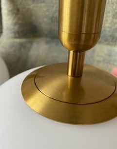 PENDENTE GLOBE SIT Ø20X40CM VIDRO E METAL FOSCO E DOURADO - NORDECOR 2018 - loja online