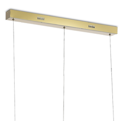 PENDENTE LED TIFFEL 3000K 75W BIVOLT 120X26CM METAL E SILICONE DOURADO MAIS LUZ PE-171/75.120DO - comprar online