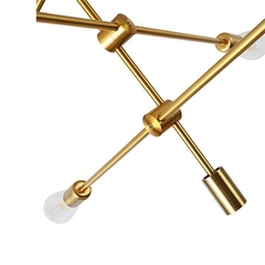 PENDENTE ATOMUS 6XE27 DOURADO NORDECOR 2076 na internet