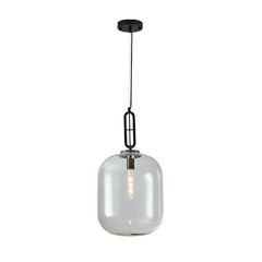 PENDENTE GLIVE PRETO E27 CRISTAL NORDECOR 2427 - comprar online