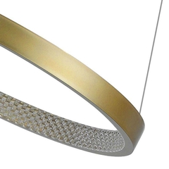 PENDENTE LED BEAN REDONDO 3M Ø60CM 26W 3000K DOURADO FOSCO NORDECOR 2456 na internet