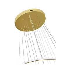 PENDENTE LED INVERSE 5M 156W 20/30/50/60/80/100CM 3000K DOURADO FOSCO NORDECOR 2532 - comprar online